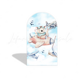 Teddy bear arch Birthday Party Arch Backdrop Wall Cloth Cover